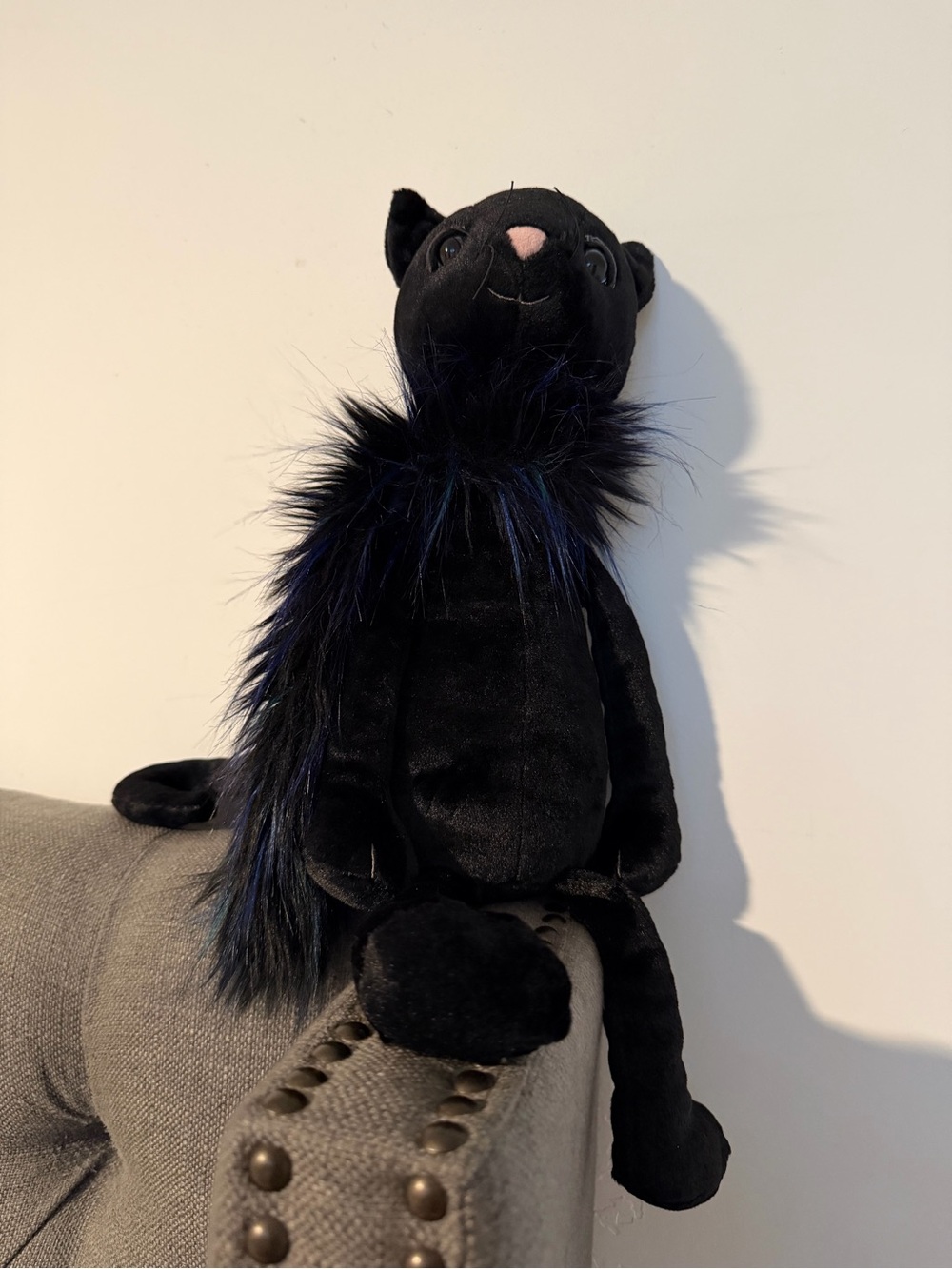 JellyCat I Am Glamorama Black Cat Retired Stuffed Animal